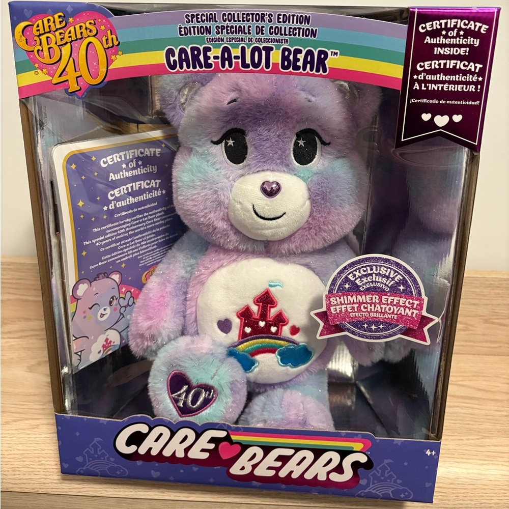 BNIB Care Bears / 40th Anniversary Care-a-Lot Bear CERTIFICATE OF AUTHENTICITY